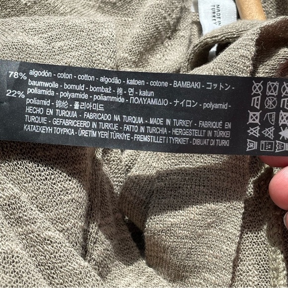 Zara sage green stretchy knit jumpsuit size large - Picture 15 of 15